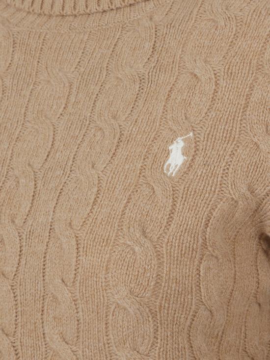 25FW 폴로 랄프로렌 울 캐시미어 케이블 니트 터틀넥 211888686 006 260 MEDIUM BEIGE - POLO RALPH LAUREN