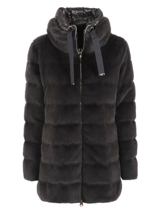 25FW 에르노 레이디 얼터너티브 퍼 & 울트라라이트 나일론 베스트 PI002123D 12630 9480 ANTRACITE