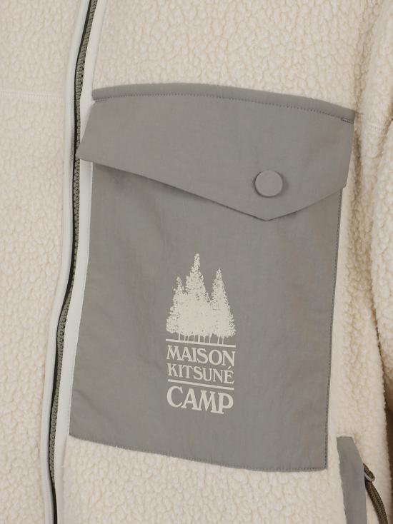 25FW 메종키츠네 캐주얼 플리스 자켓 PM02136WM2031 P700 ECRU - MAISON KITSUNE
