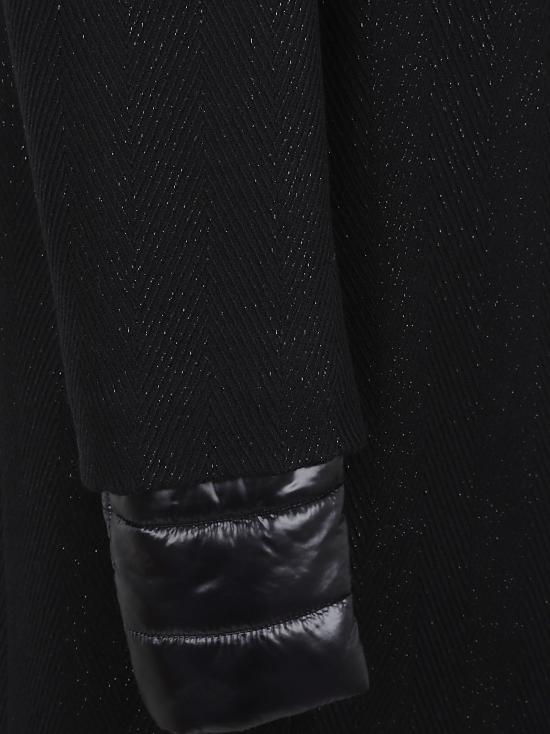 25FW 에르노 지그재그 위브 하이넥 코트 CA000590D 33470 9300 NERO - HERNO