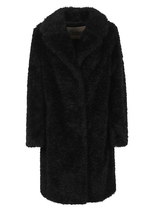 25FW 에르노 컬리 얼터너티브 퍼 코트 GC000503D 12421 9300 NERO