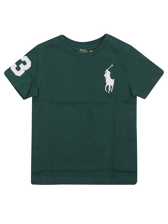 25FW [키즈] 랄프 로렌 티셔츠 323832907 067 300 GREEN