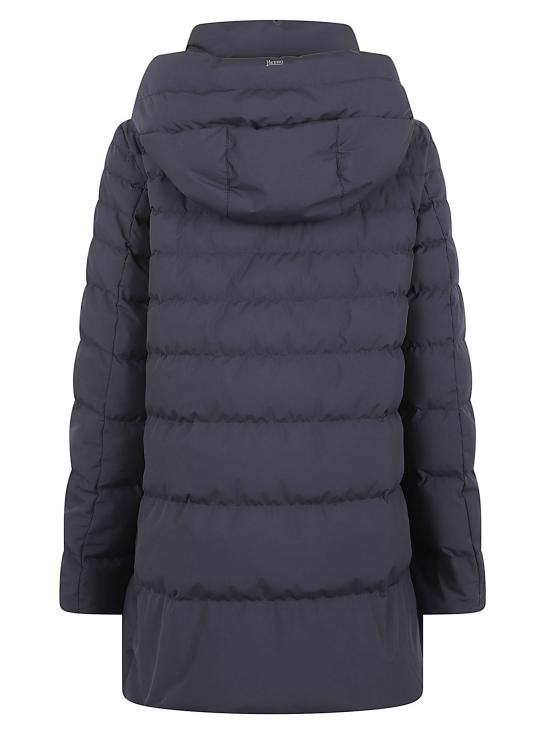 25FW 에르노 2 레이어 후드 다운 자켓 PI002091D 12840 9201 BLU NAVY - HERNO