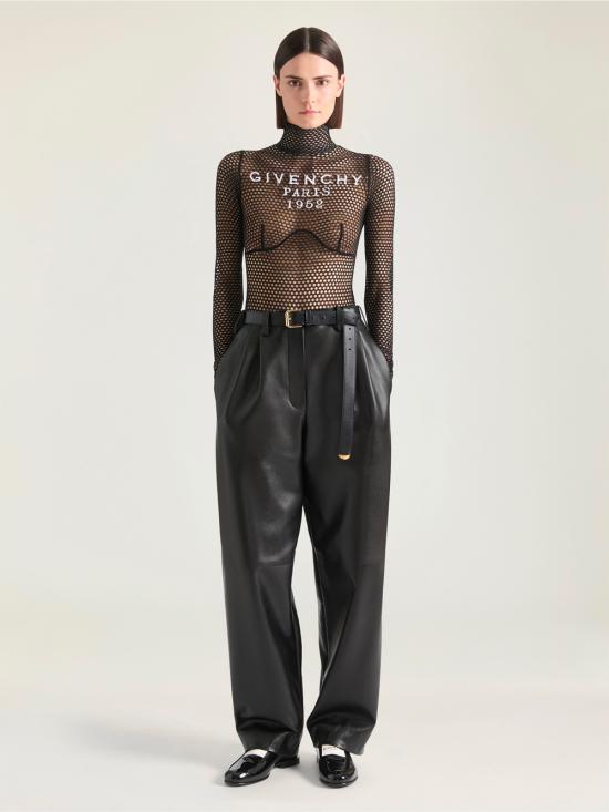 25FW 지방시 바디수트 티셔츠 BWB05K4ZS6 001 BLACK - GIVENCHY