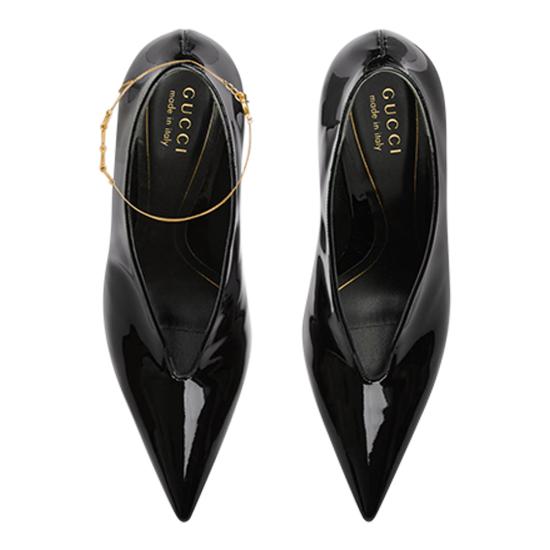 25FW 구찌 97 힐 펌프스 851419 BNC001000 Black - GUCCI