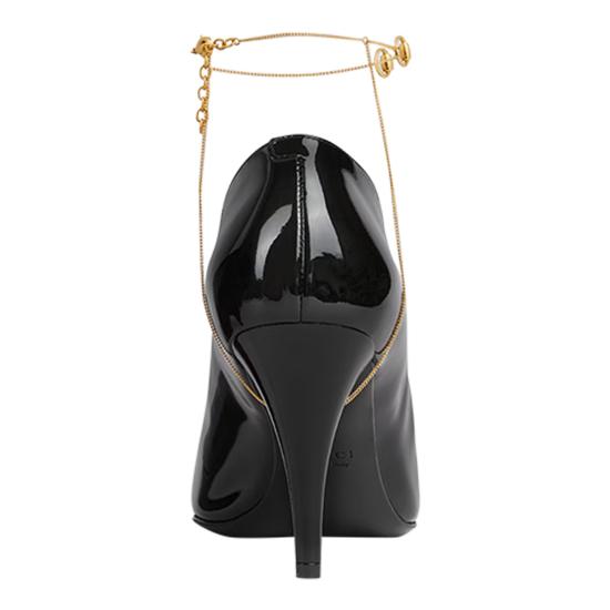 25FW 구찌 97 힐 펌프스 851419 BNC001000 Black - GUCCI