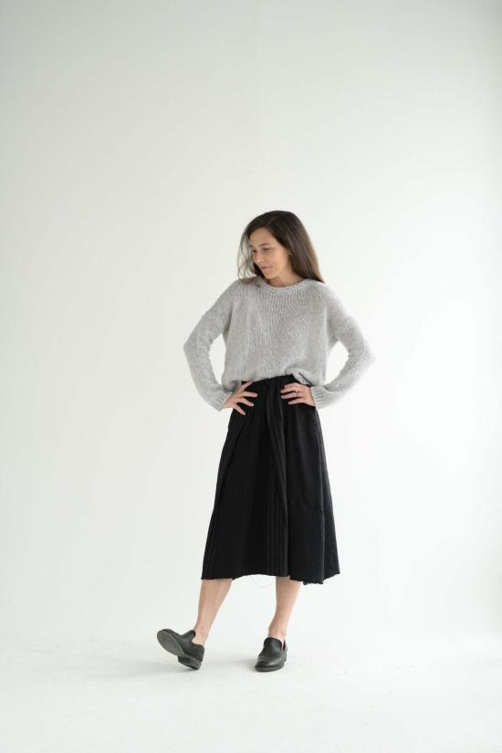  에이치플러스 하노 베셀 미디 스커트 H+ 한노 베셀 조르자 스커트