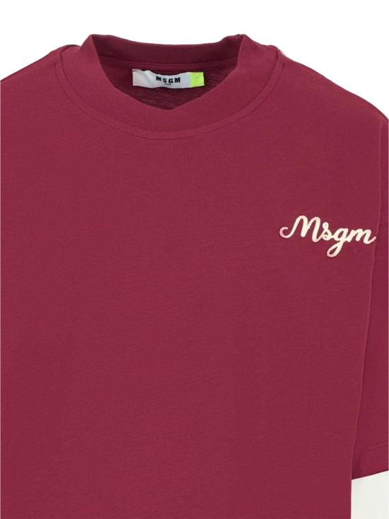 25FW [키즈] 엠에스지엠 티셔츠 F5MSJBTH257K MS034 RED - MSGM