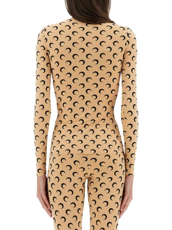 25FW 마린세르 긴팔 티셔츠 WTS005A CJER0001TA10 BEIGE - MARINE SERRE