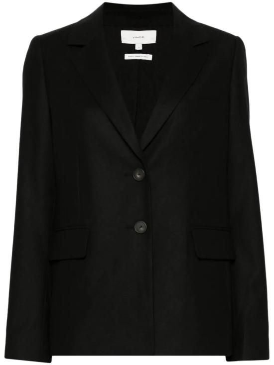  빈스 자켓 V060991582 001BLK Black
