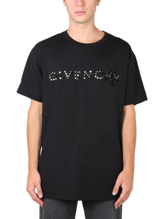 지방시 반팔 티셔츠 BM717L3Y6B 001 Black