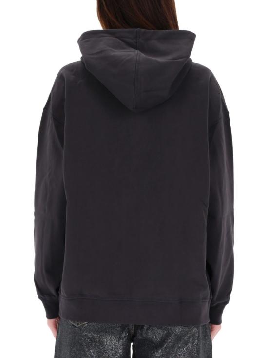 25FW 가니 퍼피 프린트 후드 티셔츠 T4360 252 Black - GANNI