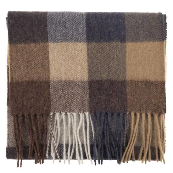 25FW 바버 머플러/스카프 USC0005 BROWN BLUE - BARBOUR