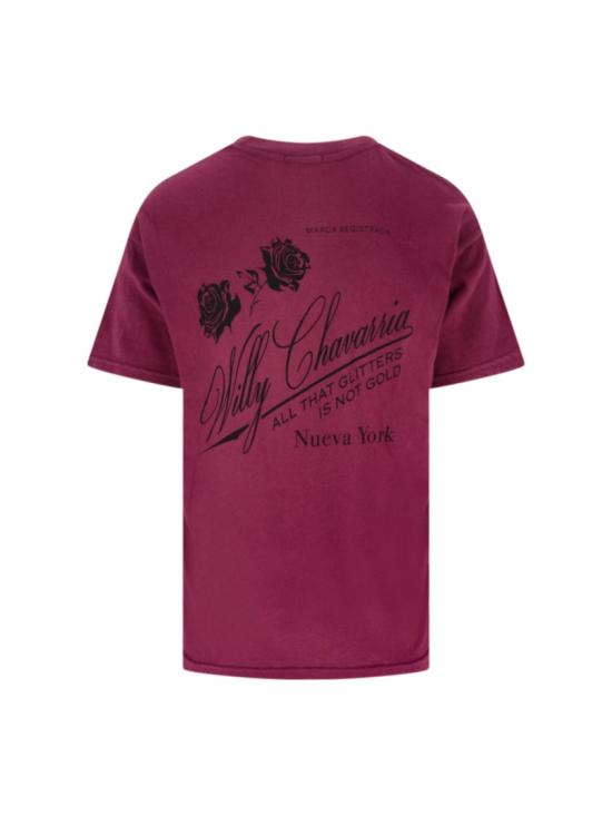 25FW 윌리 차바리아 반팔 티셔츠 WCJSY0147006 Red - WILLY CHAVARRIA