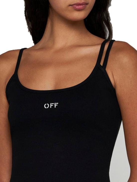 25FW 오프화이트 원피스 OWDB304C99JER0021001 Black - OFF WHITE