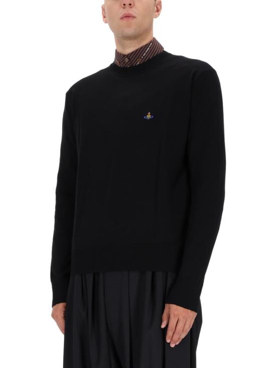 25FW 비비안웨스트우드 알렉스 니트 27010012 Y003YN401 Black - VIVIENNE WESTWOOD