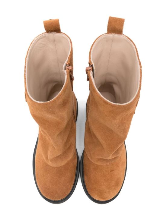 25FW [키즈] 플로랑스 미들 부츠 F0373 A6F Brown - FLORENS