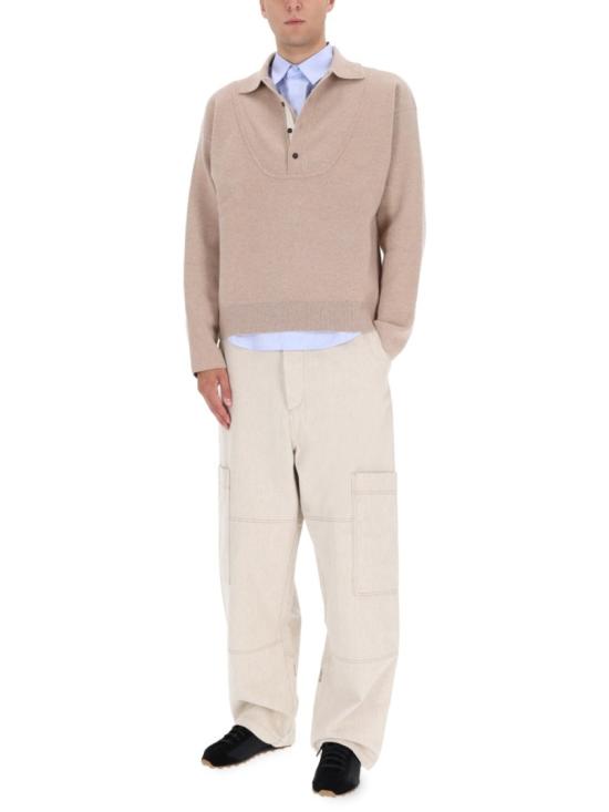25FW 자크뮈스 팔로네 바뢰즈 폴로 스웨터 SWM00609AK0 0276150 Neutrals - JACQUEMUS