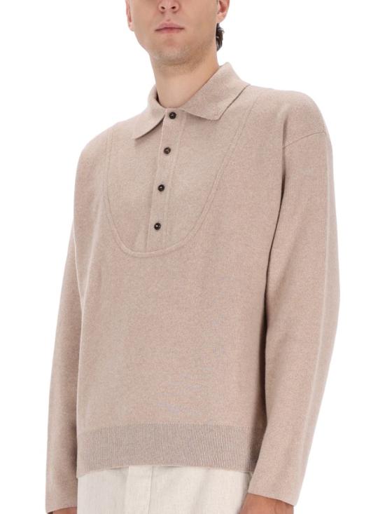 25FW 자크뮈스 팔로네 바뢰즈 폴로 스웨터 SWM00609AK0 0276150 Neutrals - JACQUEMUS