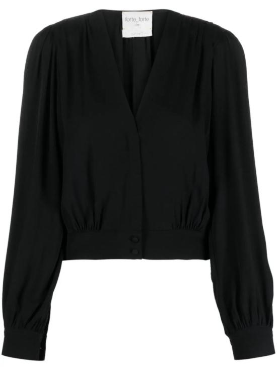  포르테포르테 탑 10673MYSHIRT 8014 Black