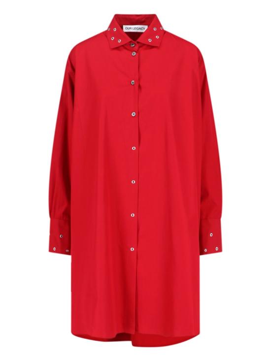 25FW 아워레가시 미디 원피스 W4257FLLIPSTICK RED SUPER POPLIN Red