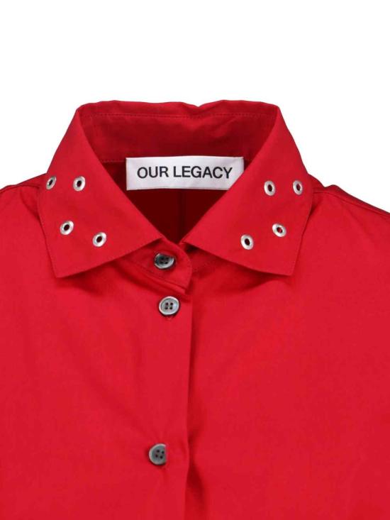 25FW 아워레가시 미디 원피스 W4257FLLIPSTICK RED SUPER POPLIN Red - OUR LEGACY