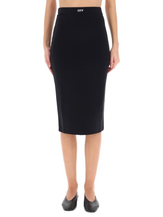 25FW 오프화이트 스커트 OWCW00P F25JER0011001 Black