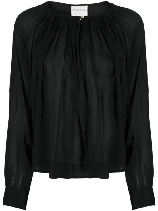  포르테포르테 탑 10712MYSHIRT 8014 Black