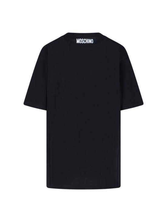 25FW 모스키노 반팔 티셔츠 252D 0712 54411555 Black - MOSCHINO