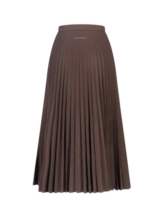 25FW MM6 메종마르지엘라 롱 스커트 S62MA0096 M35609143 Brown - MM6 MAISON MARGIELA
