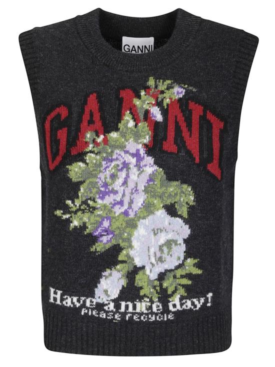 25FW 가니 베스트 K2596 Black