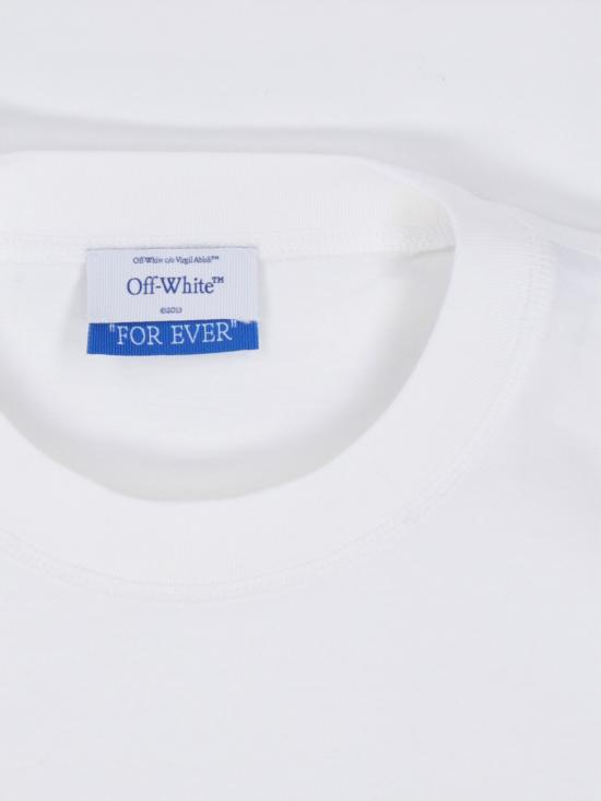 25FW 오프화이트 반팔 티셔츠 OWAA090C99JER0040110 White - OFF WHITE