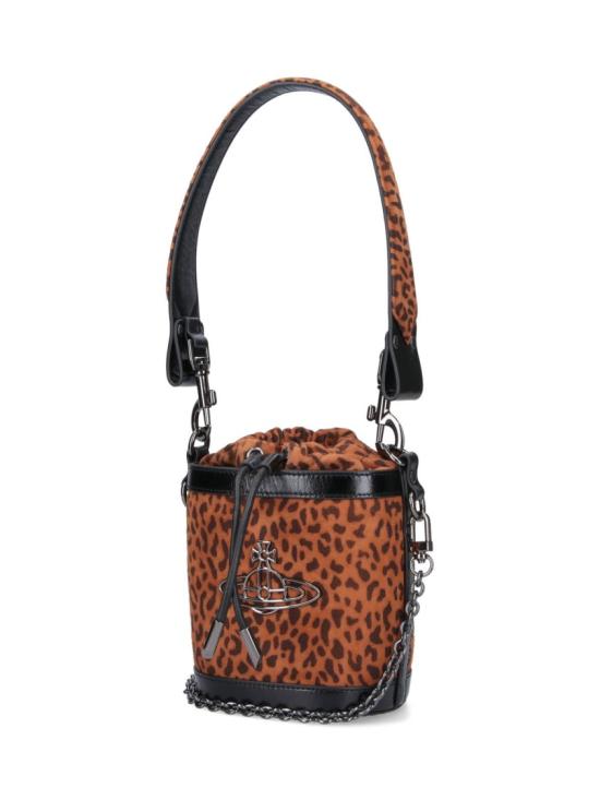 25FW 비비안웨스트우드 키티 스몰 버킷백 4C030009W L00BYD201 Brown - VIVIENNE WESTWOOD