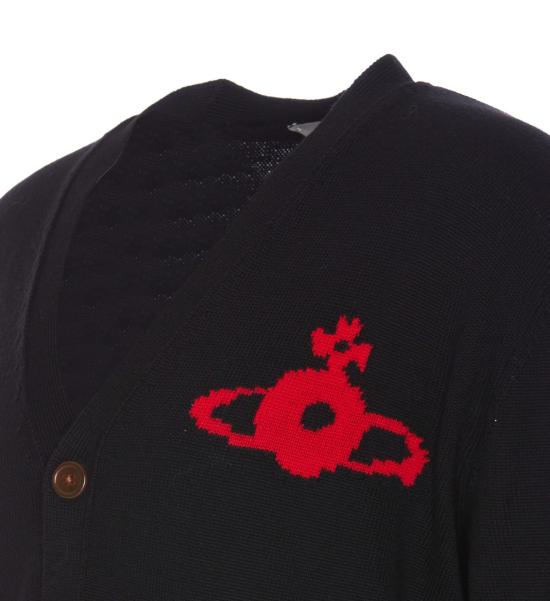 25FW 비비안웨스트우드 가디건 27010014 Y002MN401 Black - VIVIENNE WESTWOOD