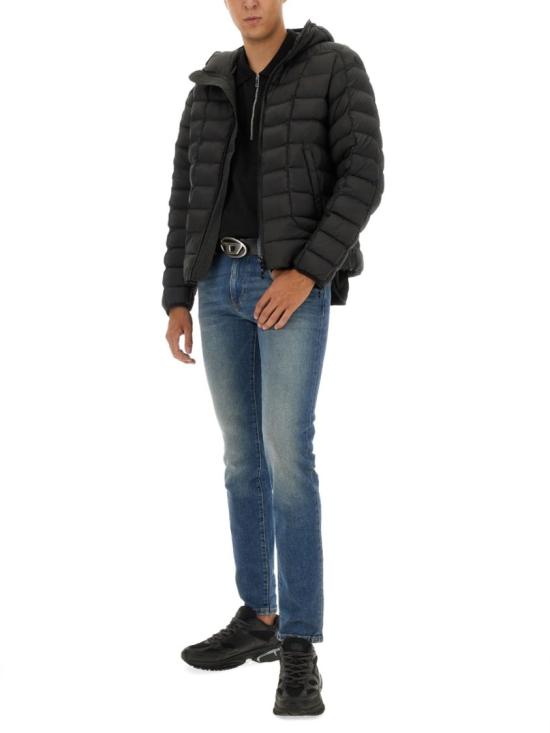 25FW 디젤 W-스톤 레귤러 핏 자켓 A14720 0BHAZ9XX Black - DIESEL