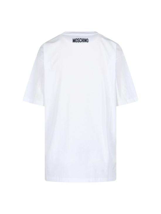 25FW 모스키노 반팔 티셔츠 252D 0712 54411001 White - MOSCHINO