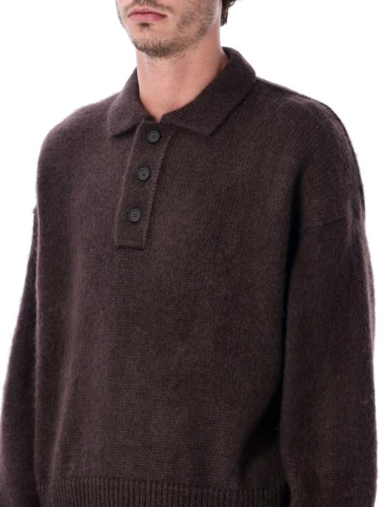 25FW 스튜디오 니콜슨 폴로 티셔츠 1493ESPRESSO Black - STUDIO NICHOLSON
