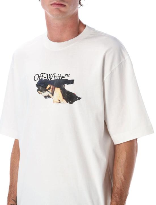 25FW 오프화이트 반팔 티셔츠 OMAA120F25JER00U0110 White - OFF WHITE