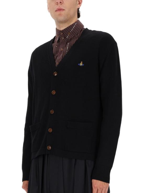 25FW 비비안웨스트우드 가디건 27010014 Y002MN401 Black - VIVIENNE WESTWOOD