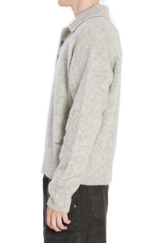 25FW 아미 알파카 아미 롱 슬리브 폴로 스웨터 HPL405 KN0021050 Grey - AMI