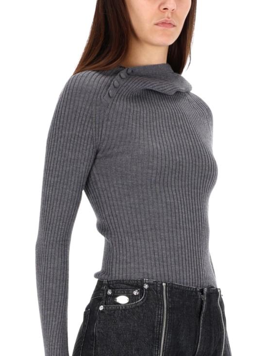 25FW 장 폴 고티에 스웨터 PO027 K01307 Grey - JEAN PAUL GAULTIER