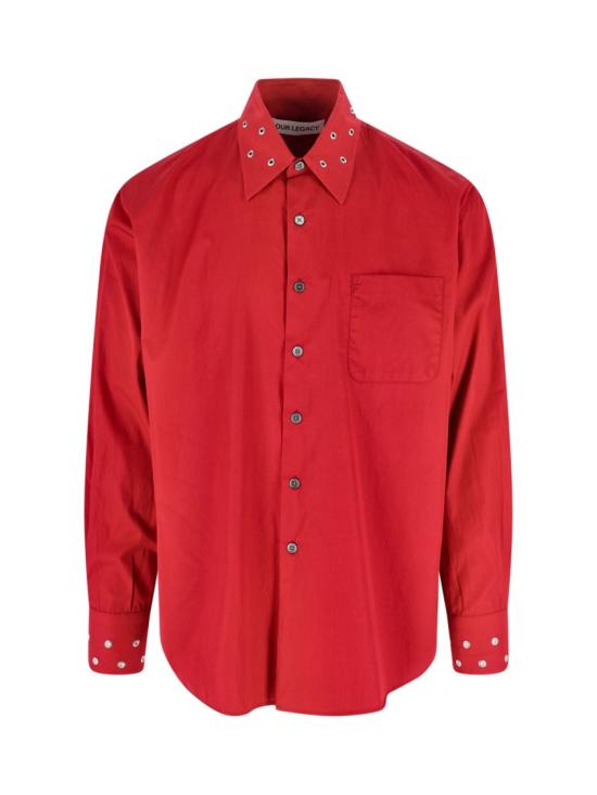 25FW 아워레가시 셔츠 M4252ALLIPSTICK RED SUPER POPLIN Red