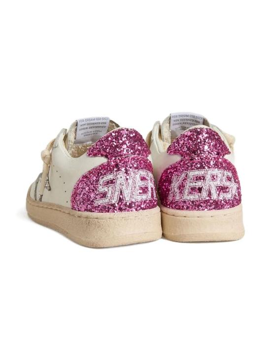 25FW [키즈] 골든구스 스니커즈 GYF00439 F007453 11115 WHITE SILVER PINK - GOLDEN GOOSE