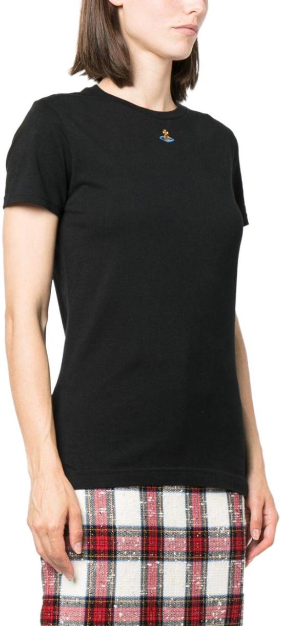 25FW 비비안웨스트우드 PERU 페루 ORB 반팔 티셔츠 3G010017J001MN401 BLACK - VIVIENNE WESTWOOD