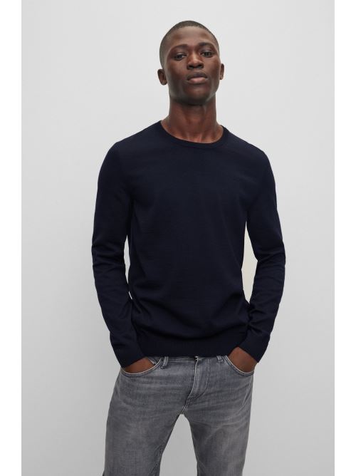 25FW 보스 스웨터 50468239 10241501 01 404 Blue - BOSS