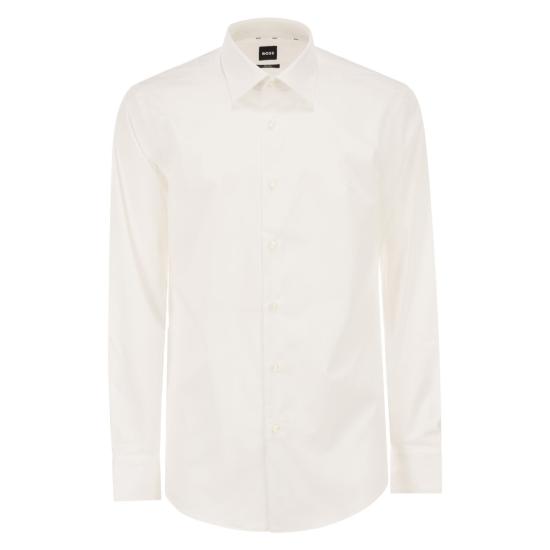 25FW 보스 긴팔 셔츠 50469345 WHITE