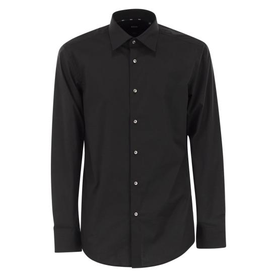 25FW 보스 긴팔 셔츠 50469345 BLACK