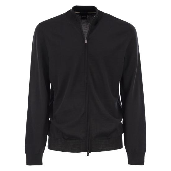 25FW 보스 집업 니트 50468254 BLACK