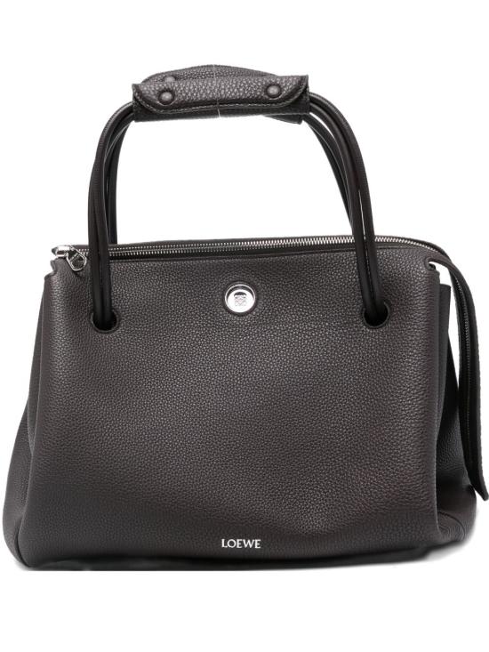 25FW 로에베 토트백 AACOSPBX07 6898 Marrone scuro