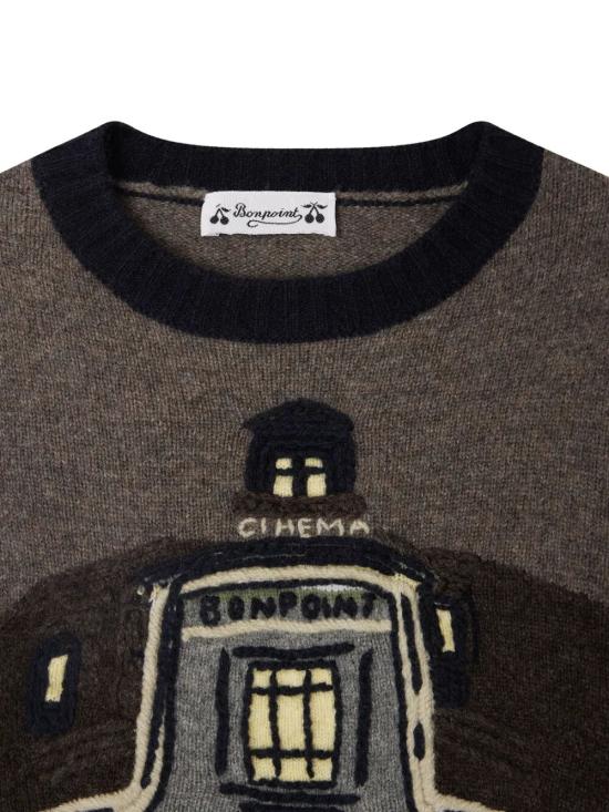 25FW [키즈] 봉쁘앙 풀오버 W05BJUK00006 976 BLEU NUIT - BONPOINT